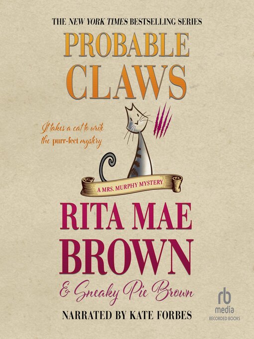 Title details for Probable Claws by Rita Mae Brown - Available